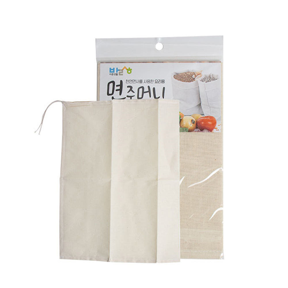 국산 국물 육수 한약 거름망 천연 면사 면주머니 - 상품 이미지