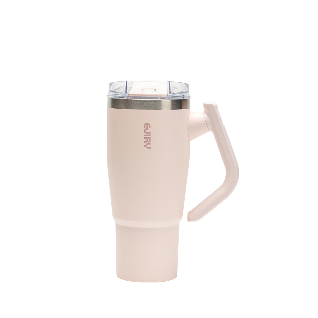 에지리 블레이저 텀블러 회전핸들 손잡이 빨대 대용량 스텐 보온보냉텀블러 950ml, 핑크 - 상품 이미지