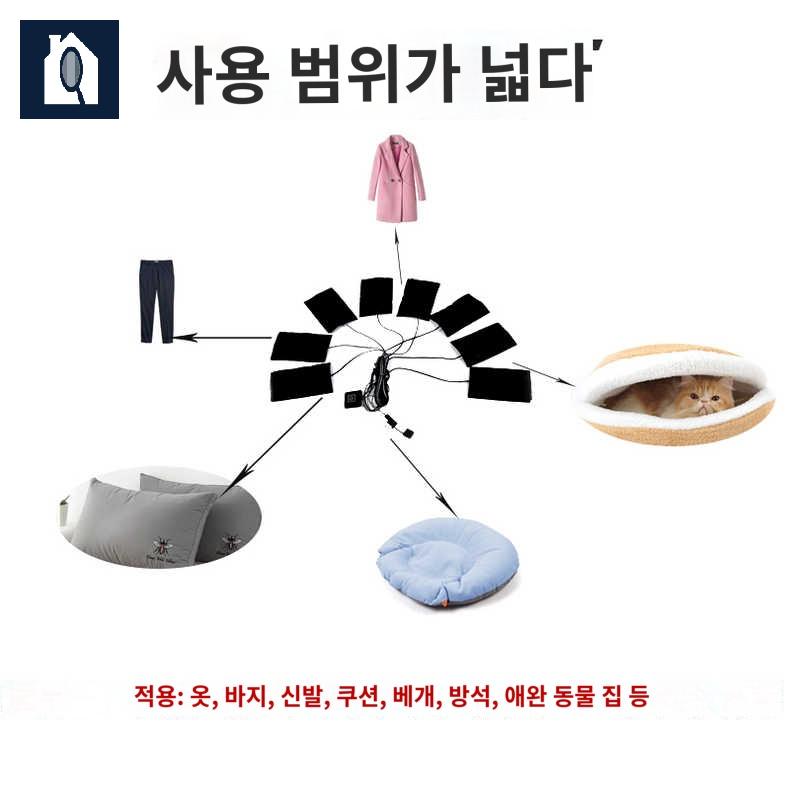 USB보온제품 미니 발열 패드 온열 시트 이미지 6