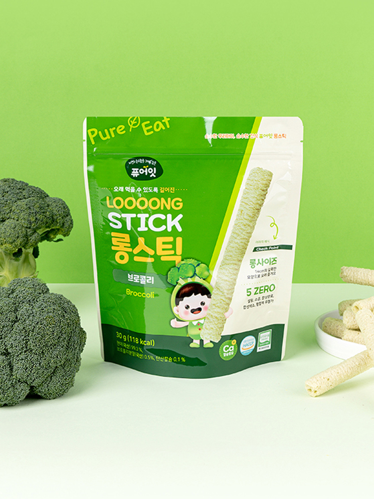 퓨어잇 유기농 롱스틱 3봉+과일링 3봉 아이과자 - 상세 이미지 5