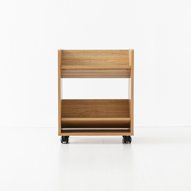 숄리드 낮은책꽂이 트롤리 2단 BSM6552 524x302x657mm, 2단, 캄포어베니어 0675.2255