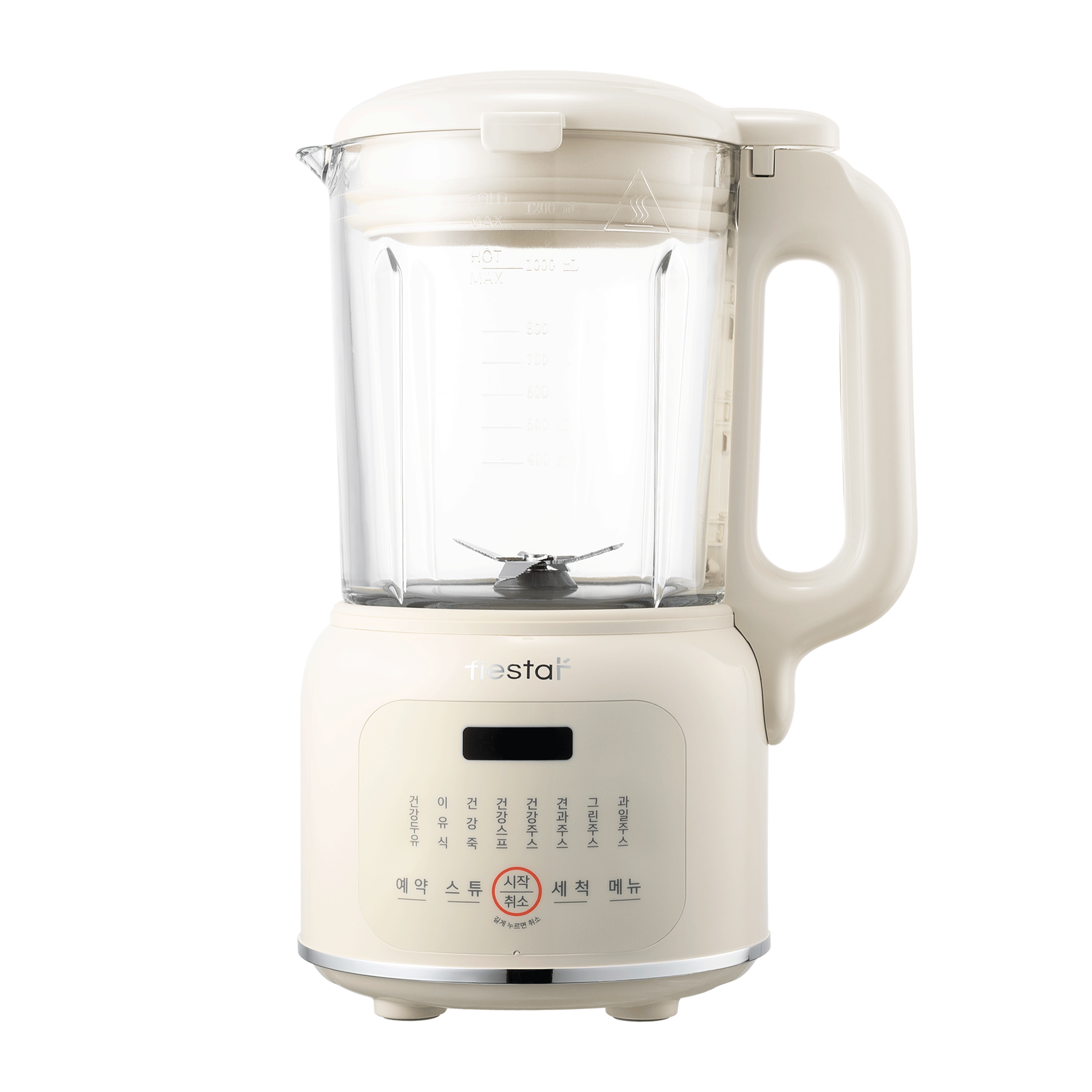 피에스타 글라스형 두유 제조기 1.2L 홈메이드 이유식 죽 제조기