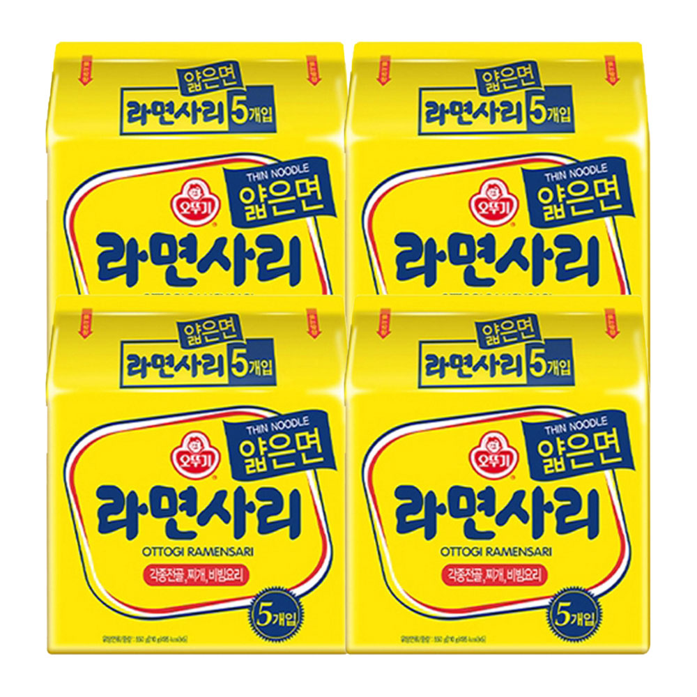 오뚜기 라면사리 얇은면 110g, 20개