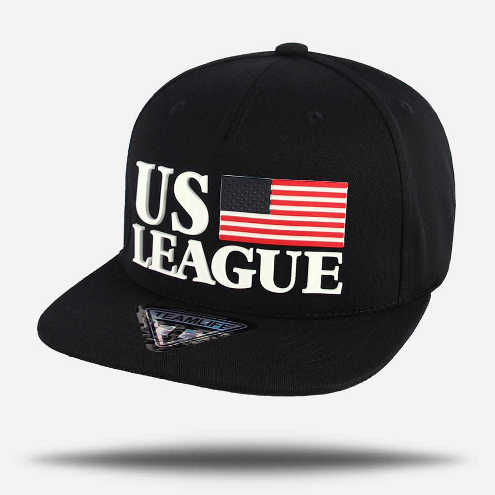 US LEAGUE 성조기 스냅백 모자 남자 스트릿 캠프 캡 남성 힙합모자 - 상세 이미지 2