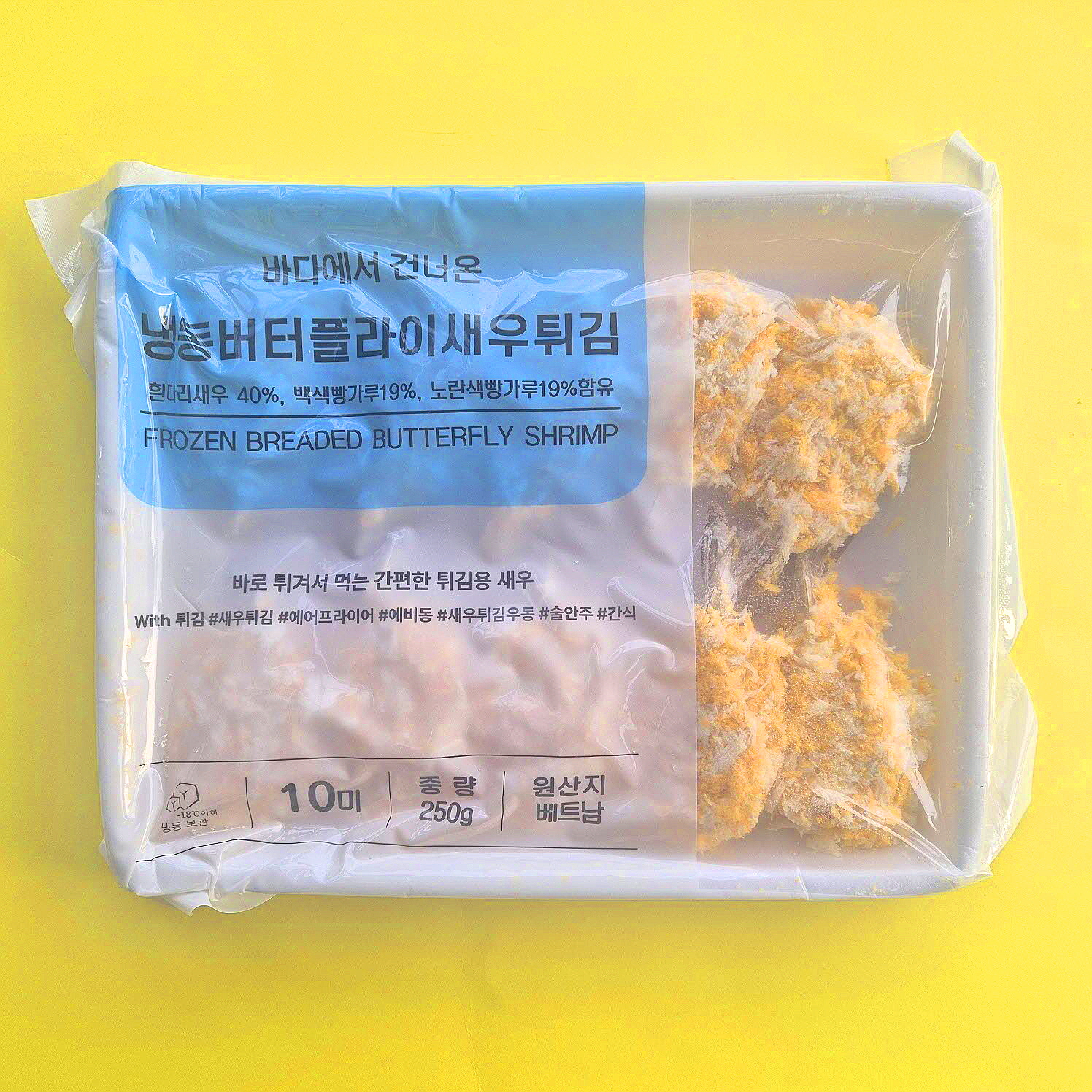 버터플라이 쉬림프 새우 튀김 250g 25g x 10미