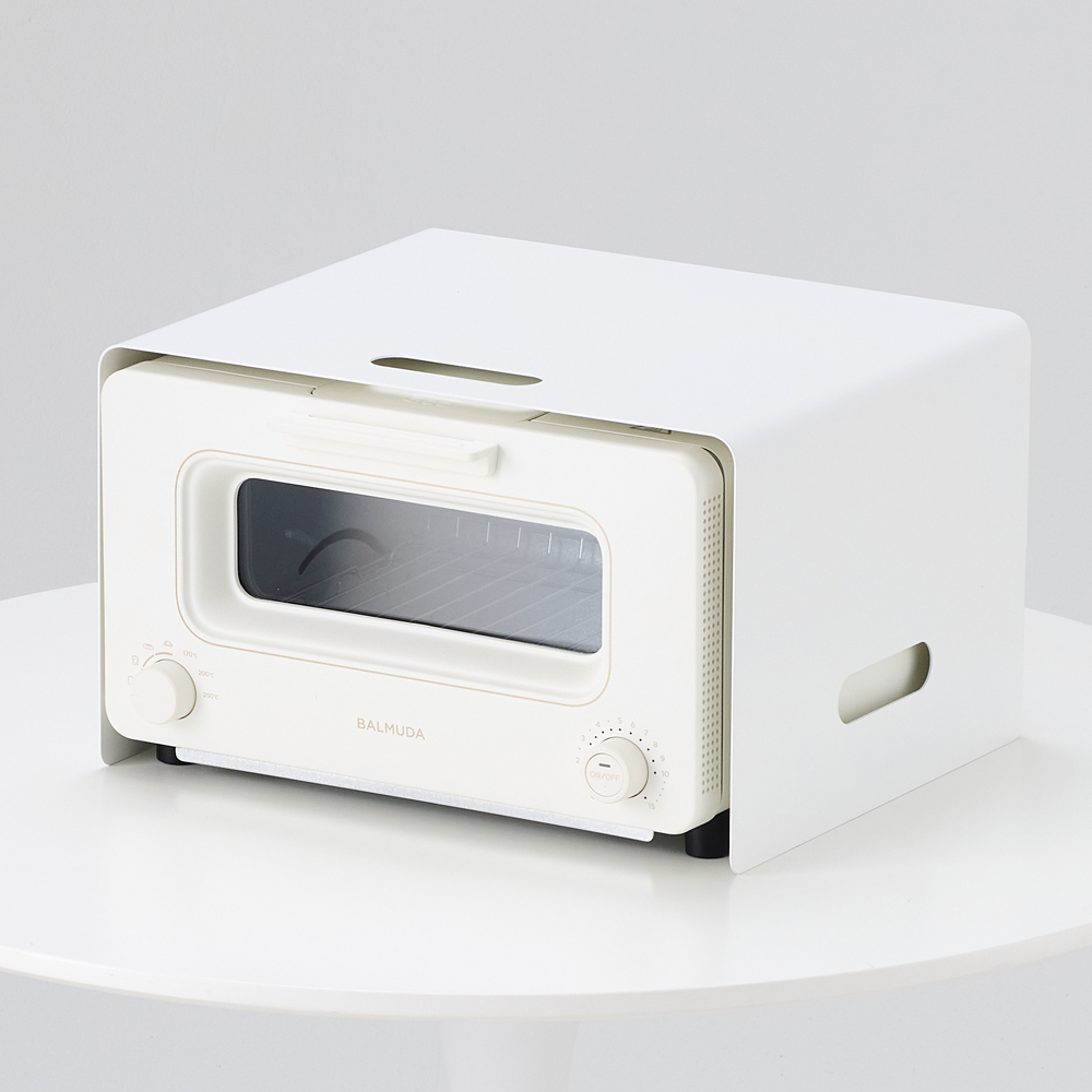 토스터기 랙 발뮤다 호환 스틸 케이스 주방정리용 선반 다용도 수납 트레이 BG-10W