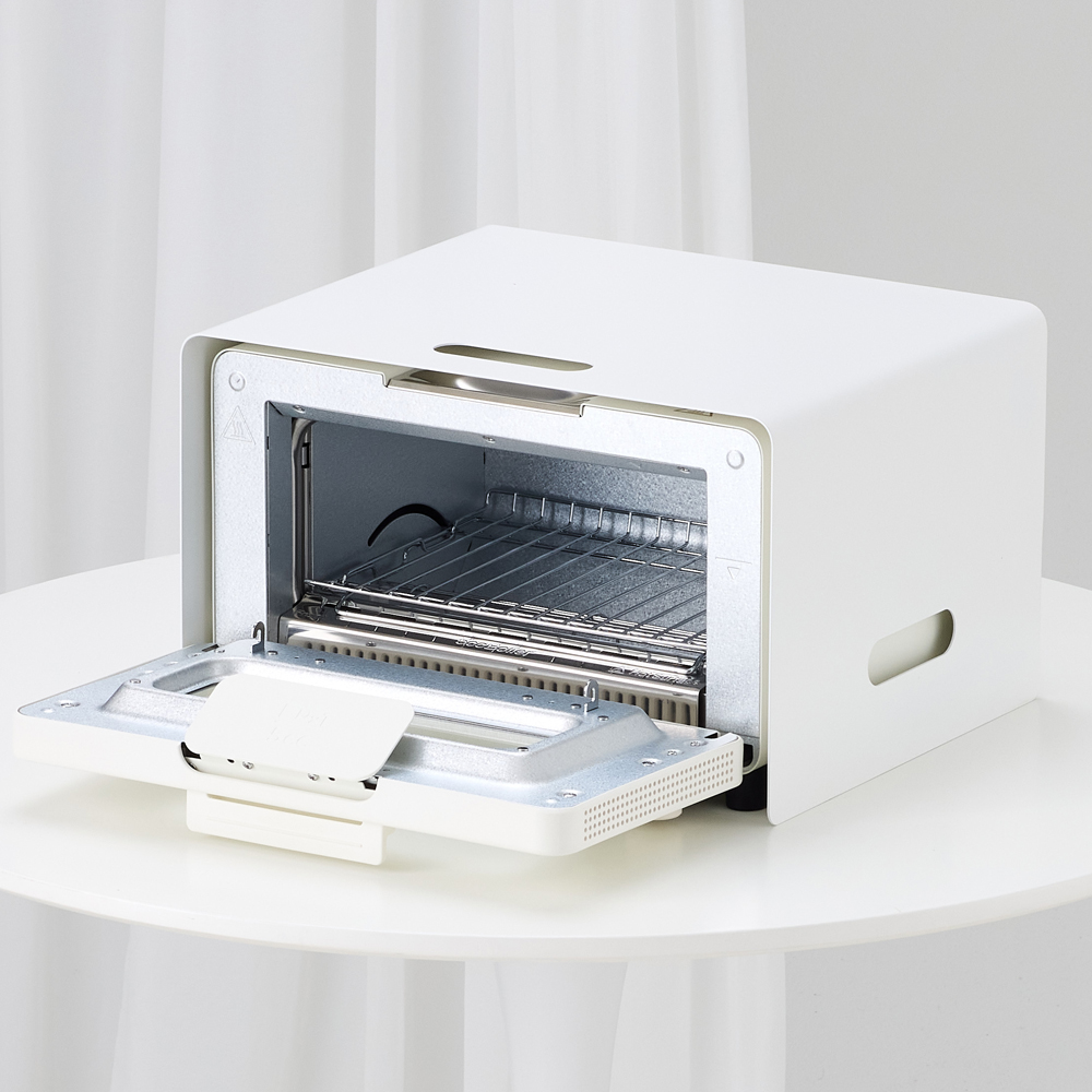 토스터기 랙 발뮤다 호환 스틸 케이스 주방정리용 선반 다용도 수납 트레이 BG-10W
