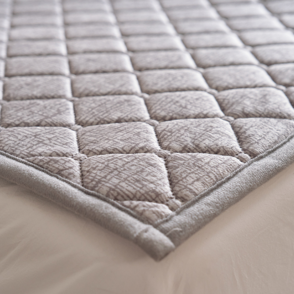 전자파없는 국산 한일의료기 탄소매트 전기매트 EMF 카본 전기요 캠핑 더블, 150x200cm, 코지실버