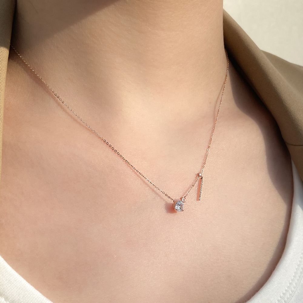 7부 다이아 목걸이 랩 IGI GIA 매력 넘치는 프로포즈 결혼 기념일 선물 여자 친구 - 상세 이미지 3