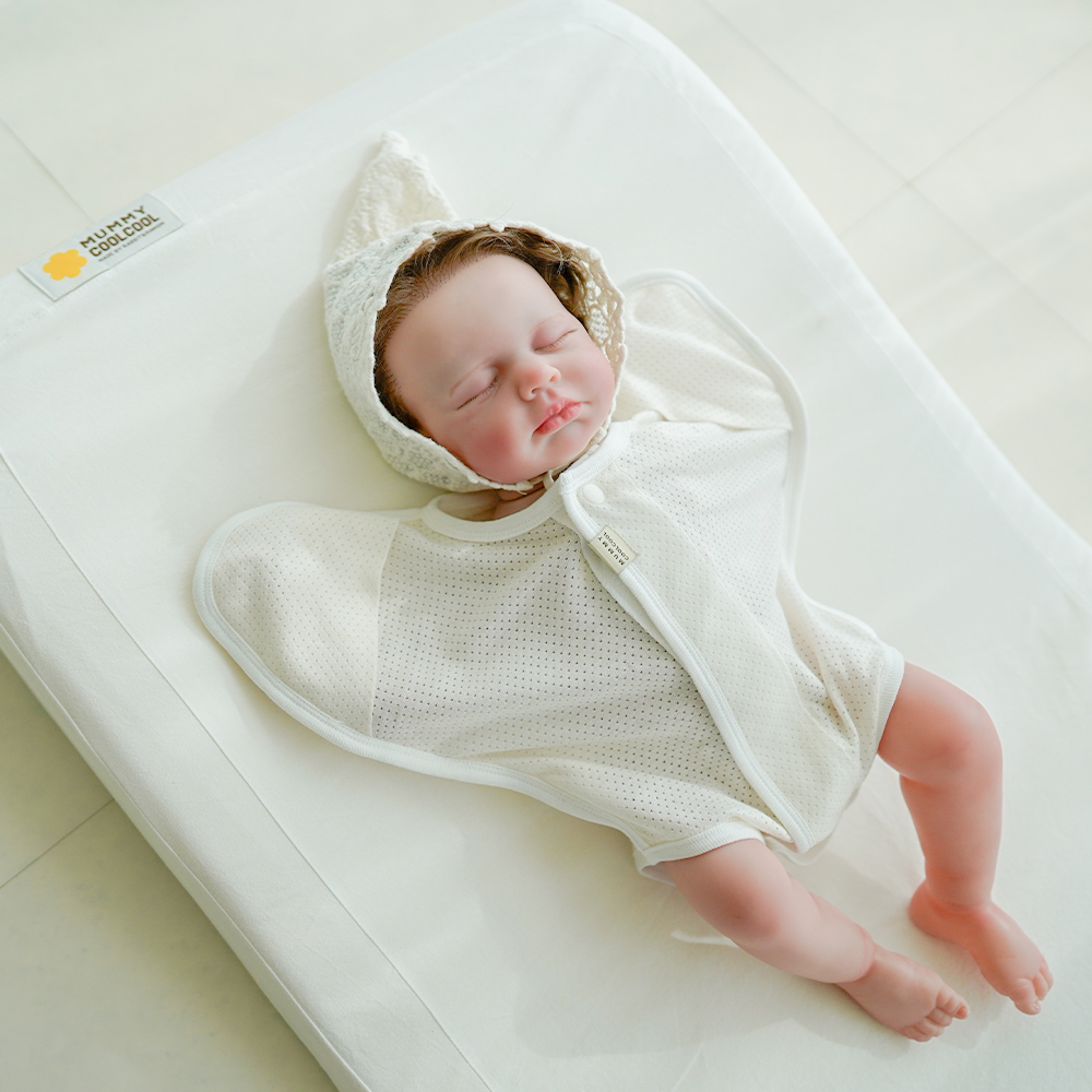머미쿨쿨 이지 스와들 업다운 무소음 스와들 수트 메쉬 아기신생아 속싸개 나비잠 모로반사 S