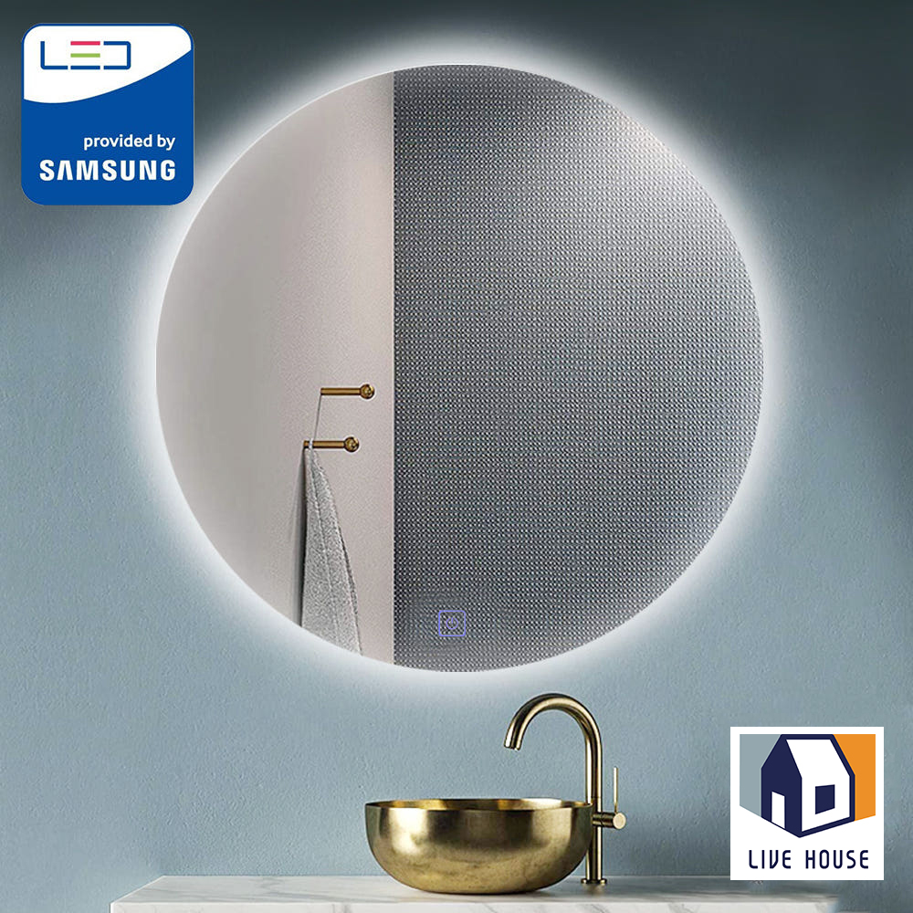 LED 원형 거울 간접조명 화장대 욕실 조명 거울 600파이 터치식