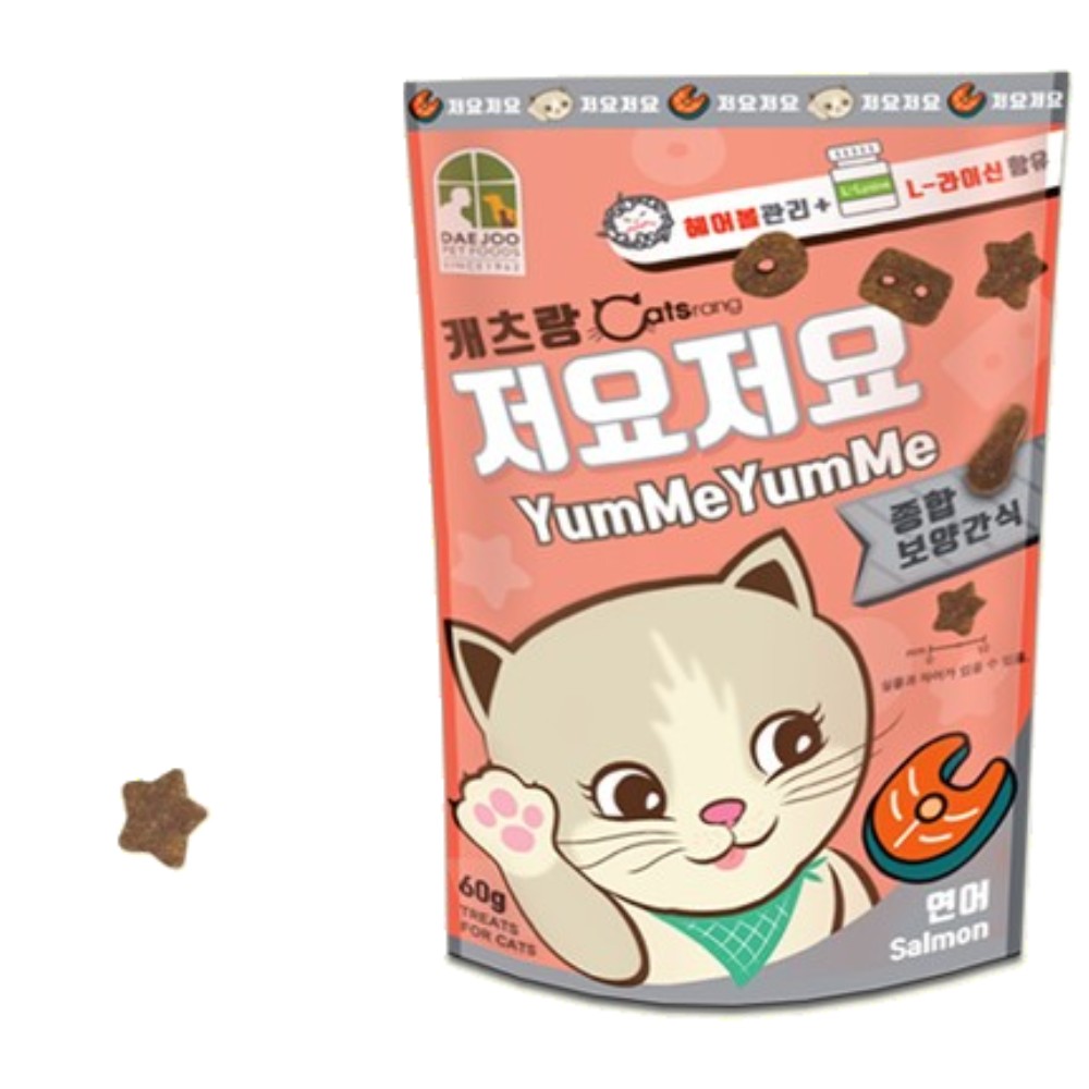 고양이 연어 스낵 잇몸건강 영양간식 5개 고양이간식 : J케어샵