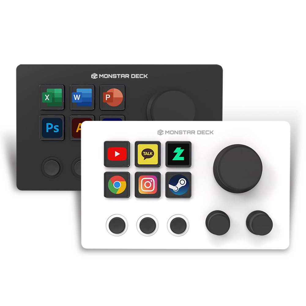 몬스타 가츠 몬스타덱 TS16N3 한글 스트림덱 유튜브 사진 보정 편집 매크로 단축키 키보드