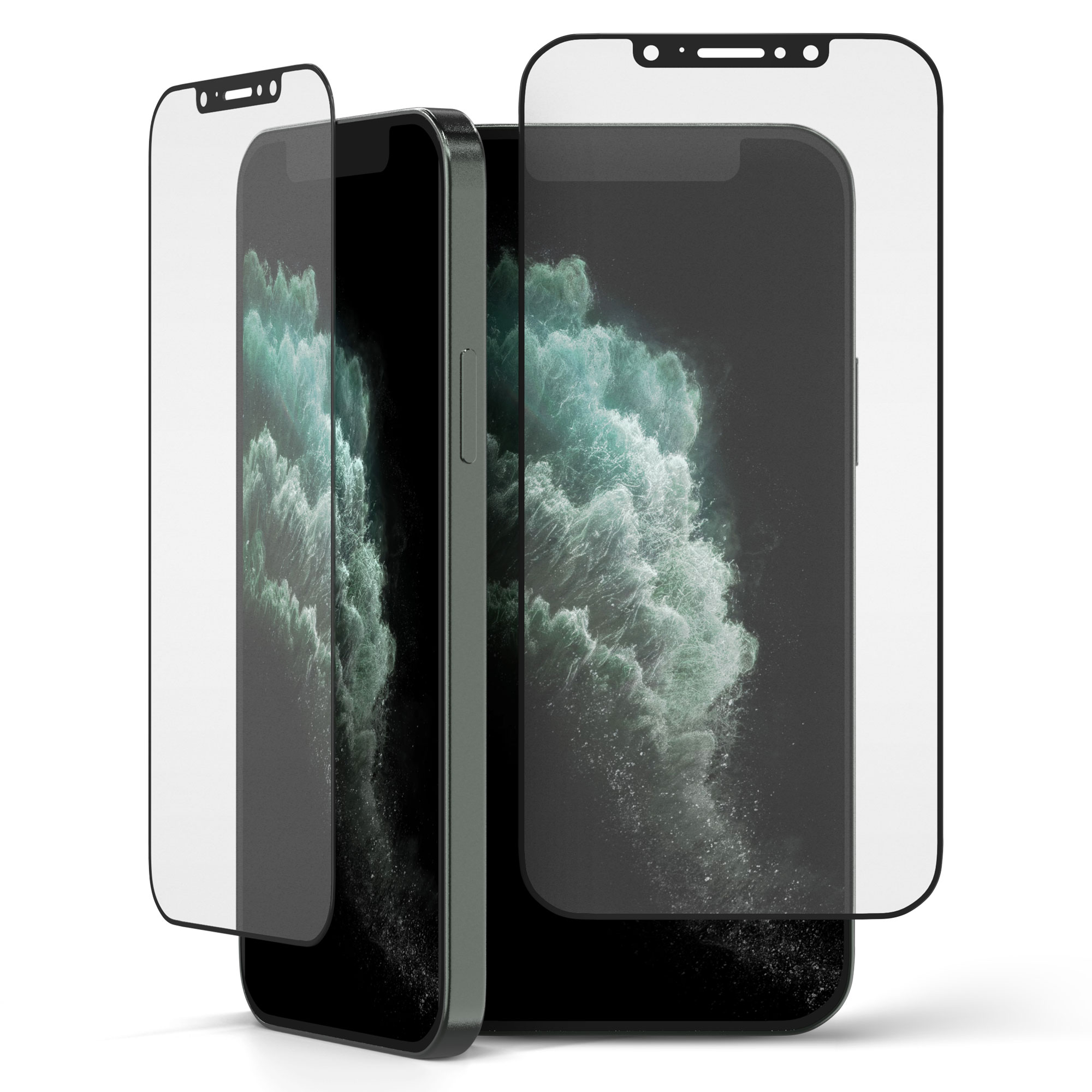 강화유리 풀커버 액정보호 필름 무광 지문방지 아이폰11, 2매입