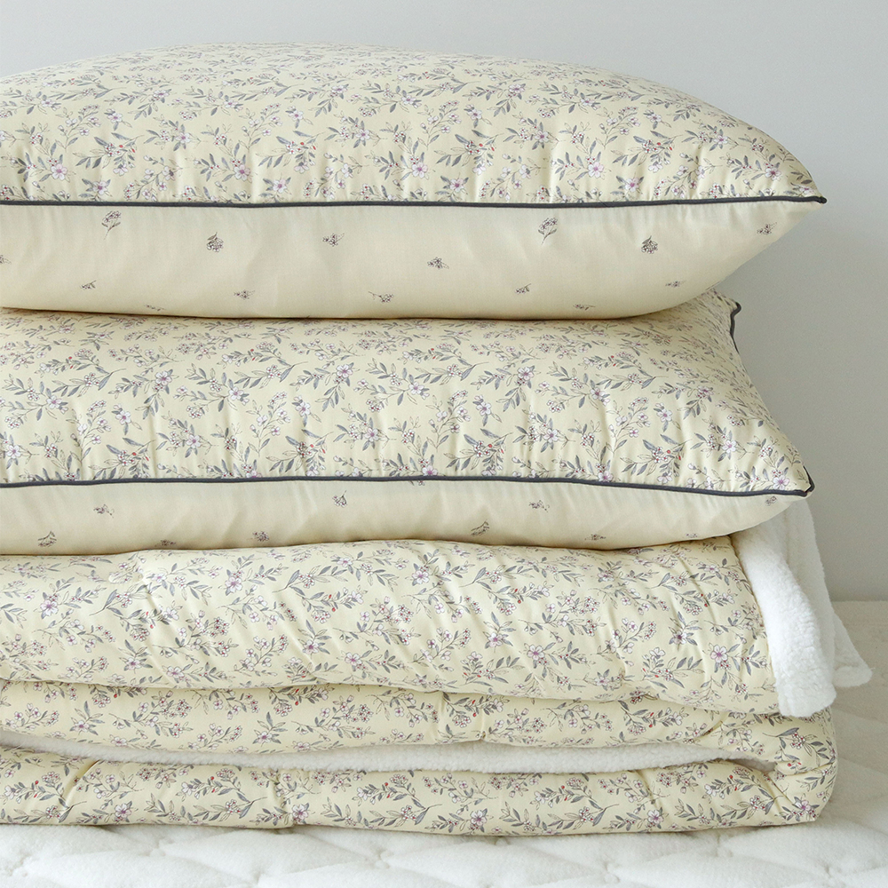 뽀글뽀글 에밀 양털 양모 극세사 겨울이불 먼지없는 워싱 모달 양면 차렵이불 세트 SS