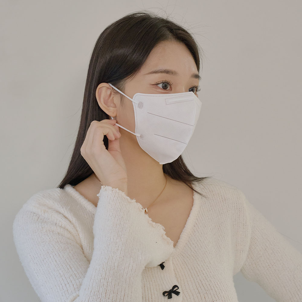 KF94 새부리형 마스크 대형 50매+50매 숨쉬기편한 일회용 얇은 마스크