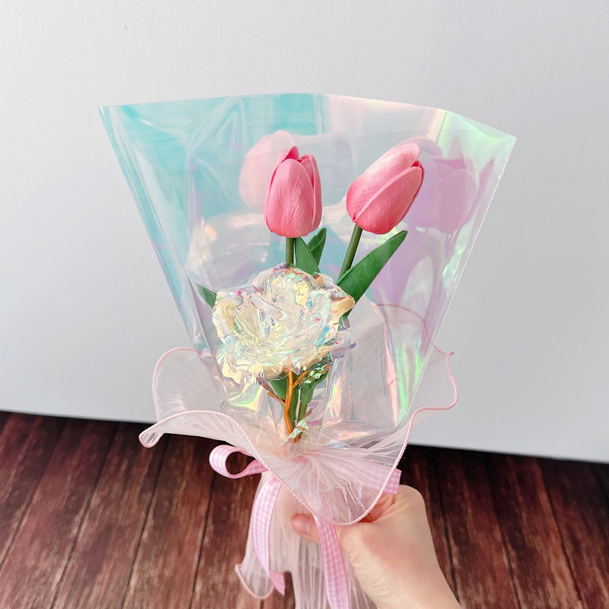 홀로그램 장미 튤립 꽃다발 학예회 졸업 단체 선생님 선물 - 상세 이미지 5