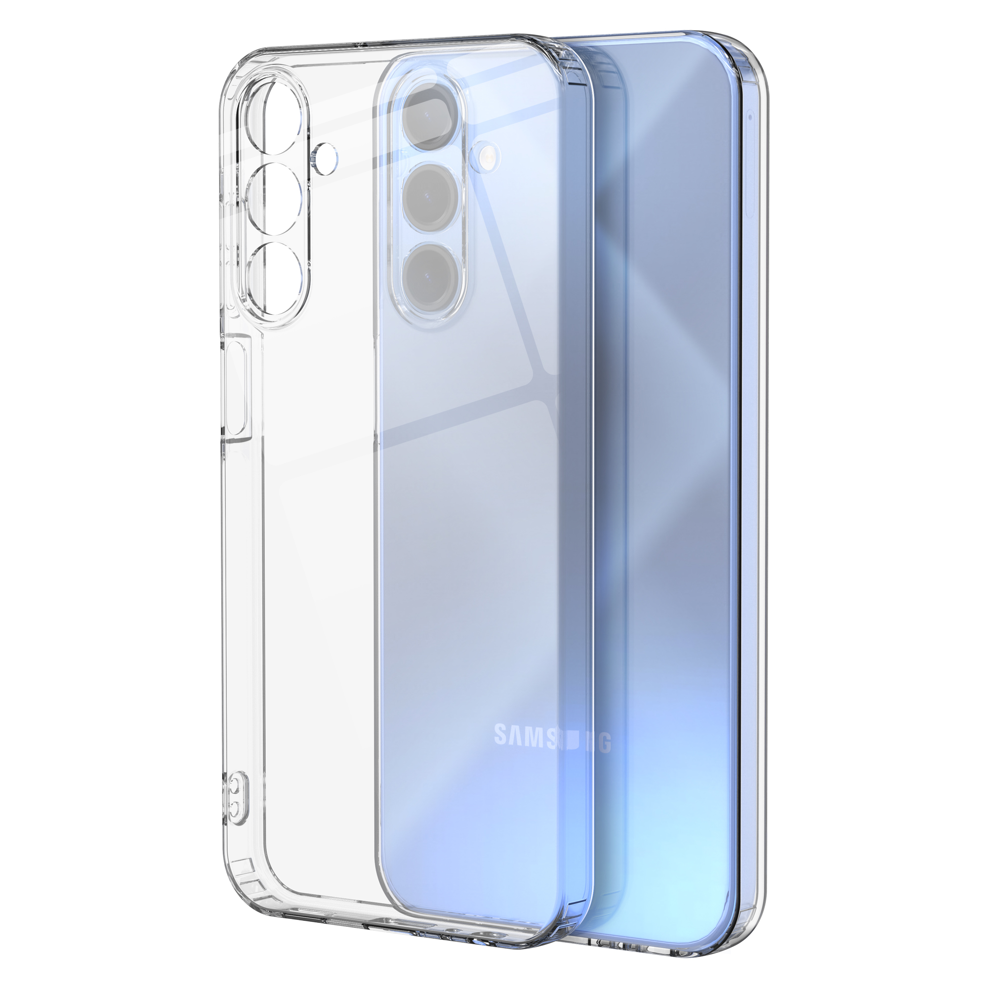 모란카노 슬라임 클리어  젤리 1+1 슬림 케이스 투명, 갤럭시A16