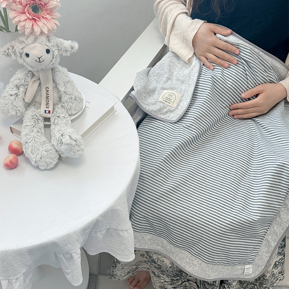 전자파차단 아기 블랭킷 단품 낮잠이불 임신 출산 선물 에너스텝 스트라이프