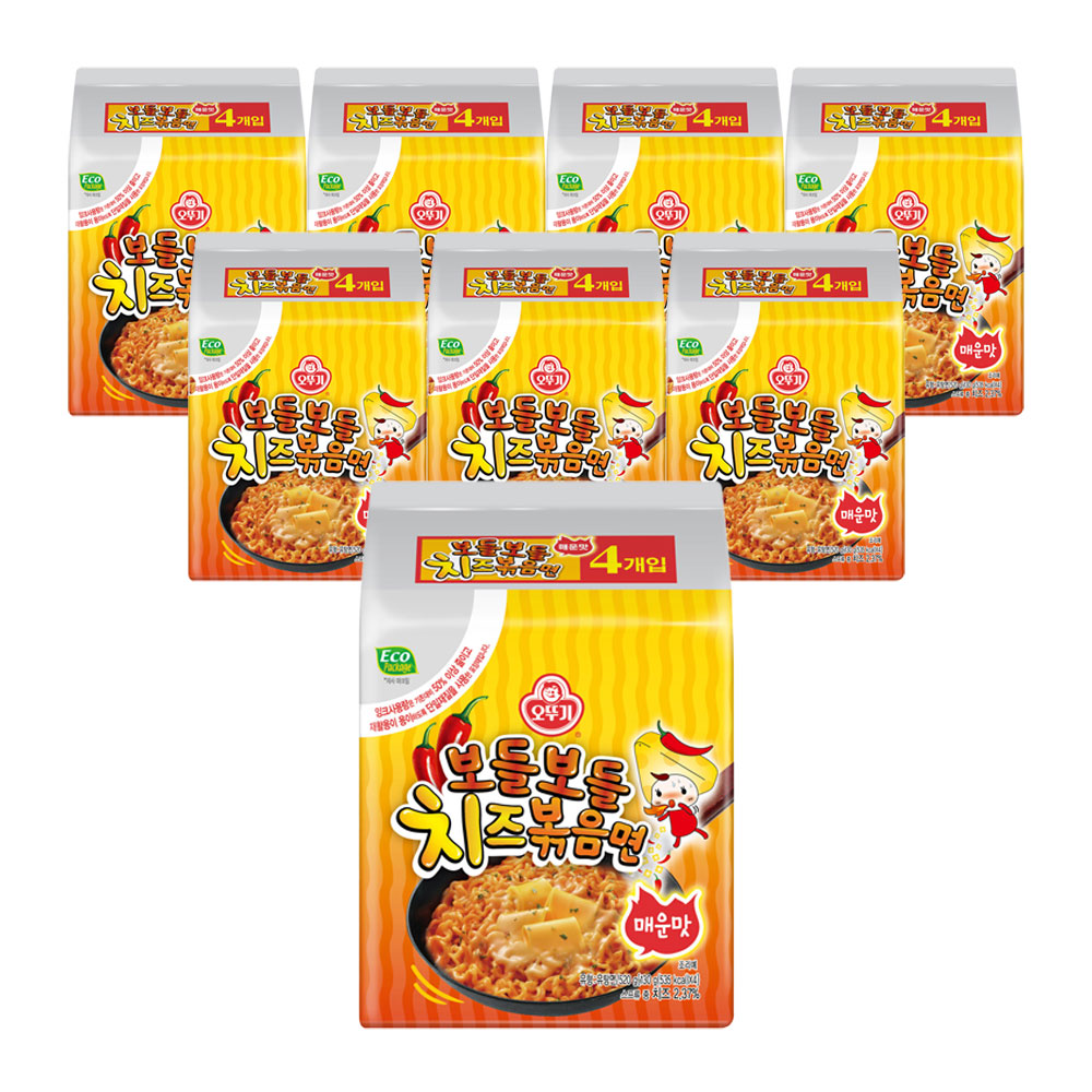 오뚜기 보들보들 치즈볶음면 매운맛 130g, 32개 - 상품 이미지