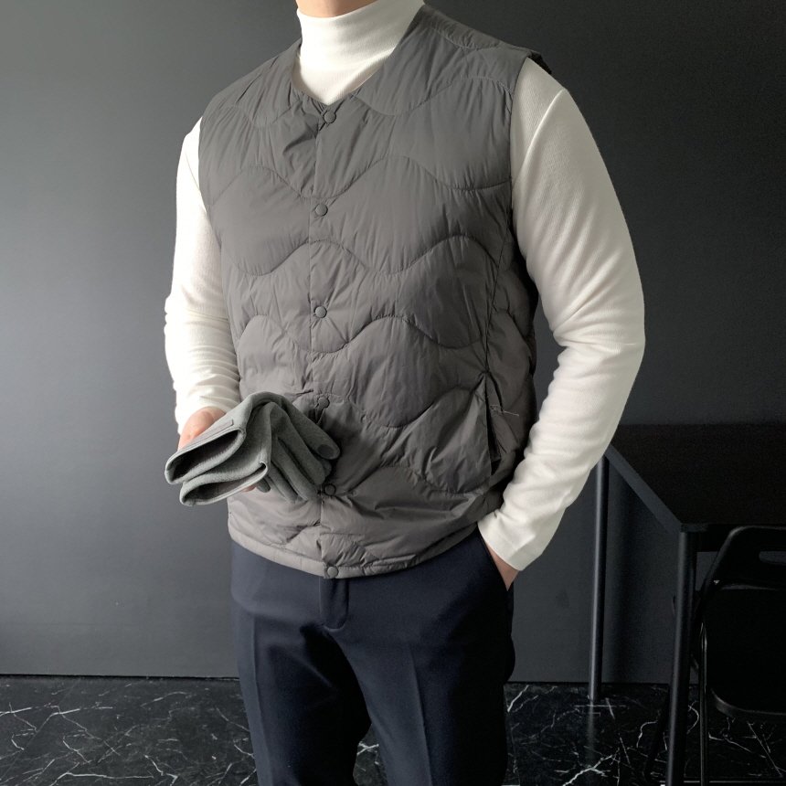 정장패딩조끼 경량패딩조끼 패쪼 - 상세 이미지 4
