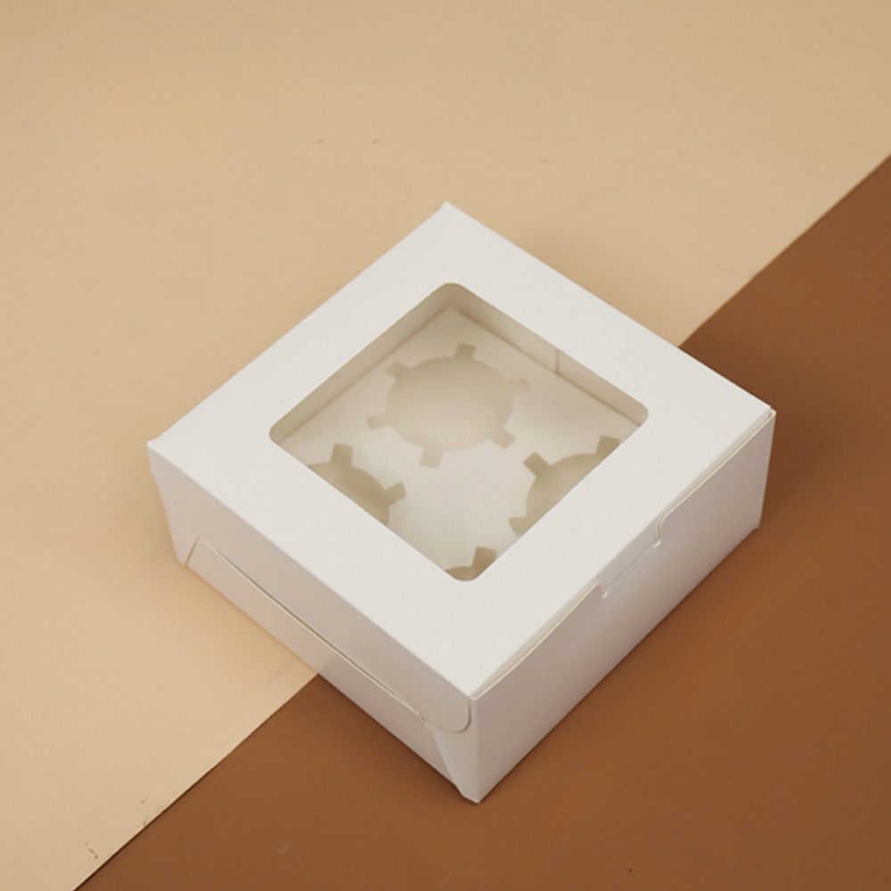 머핀컵케이크포장 투명창 에그타르트상자 미니쿠키답례품 원터치 디저트박스 1구 이미지 4