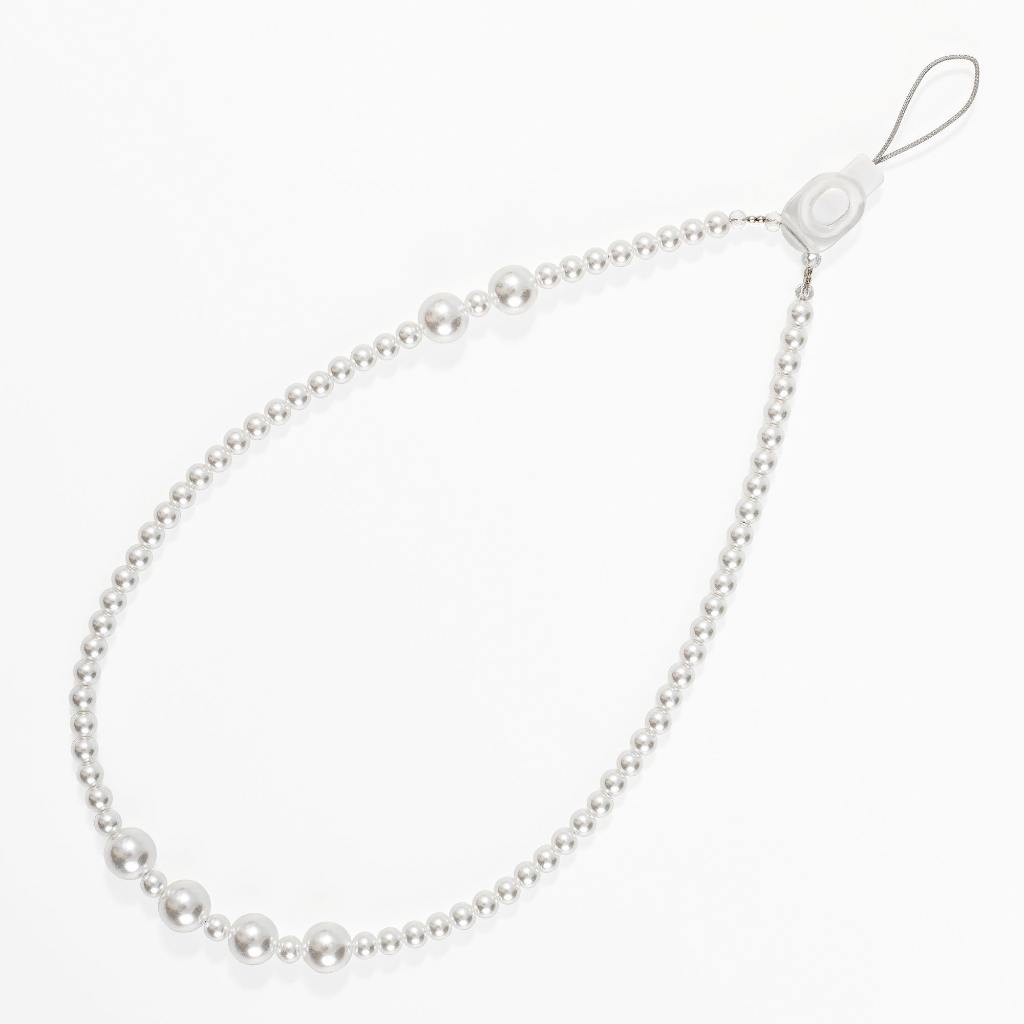 진주 비즈 핸드폰 키링 핸드 스트랩 줄 진주A