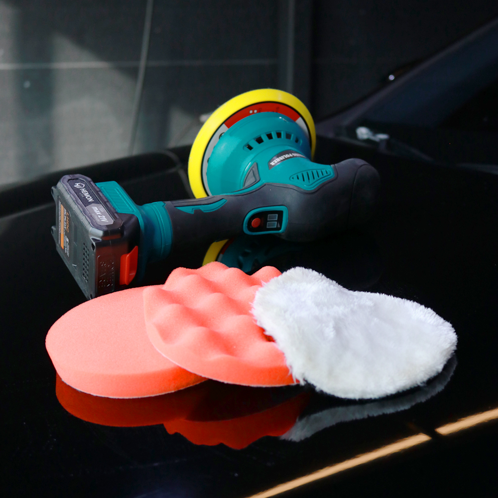 헤누스 21V 무선 광택기 폴리싱 자동차 광택기패드 폴리셔 세트
