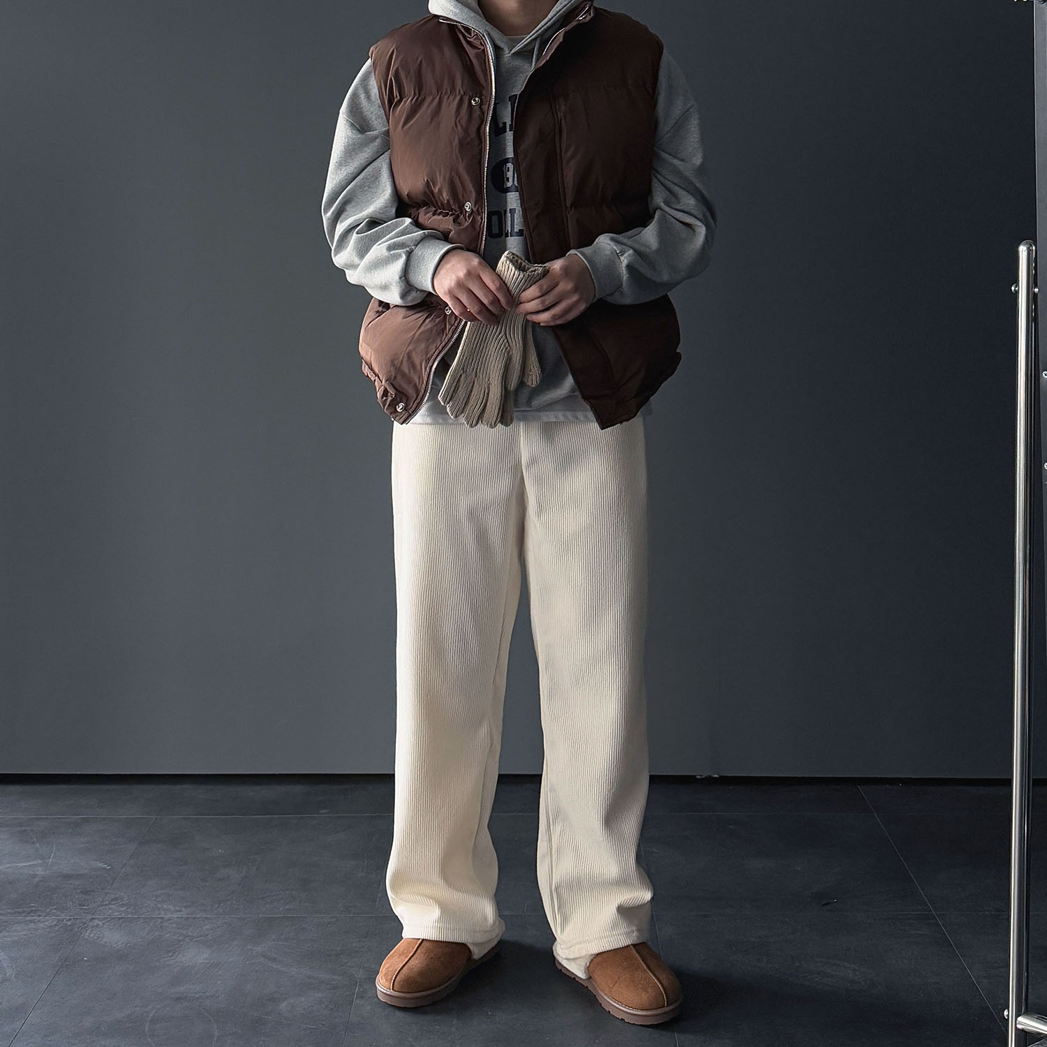 1+1 남성골덴바지 남성코듀로이팬츠 남자와이드 - 상세 이미지 5