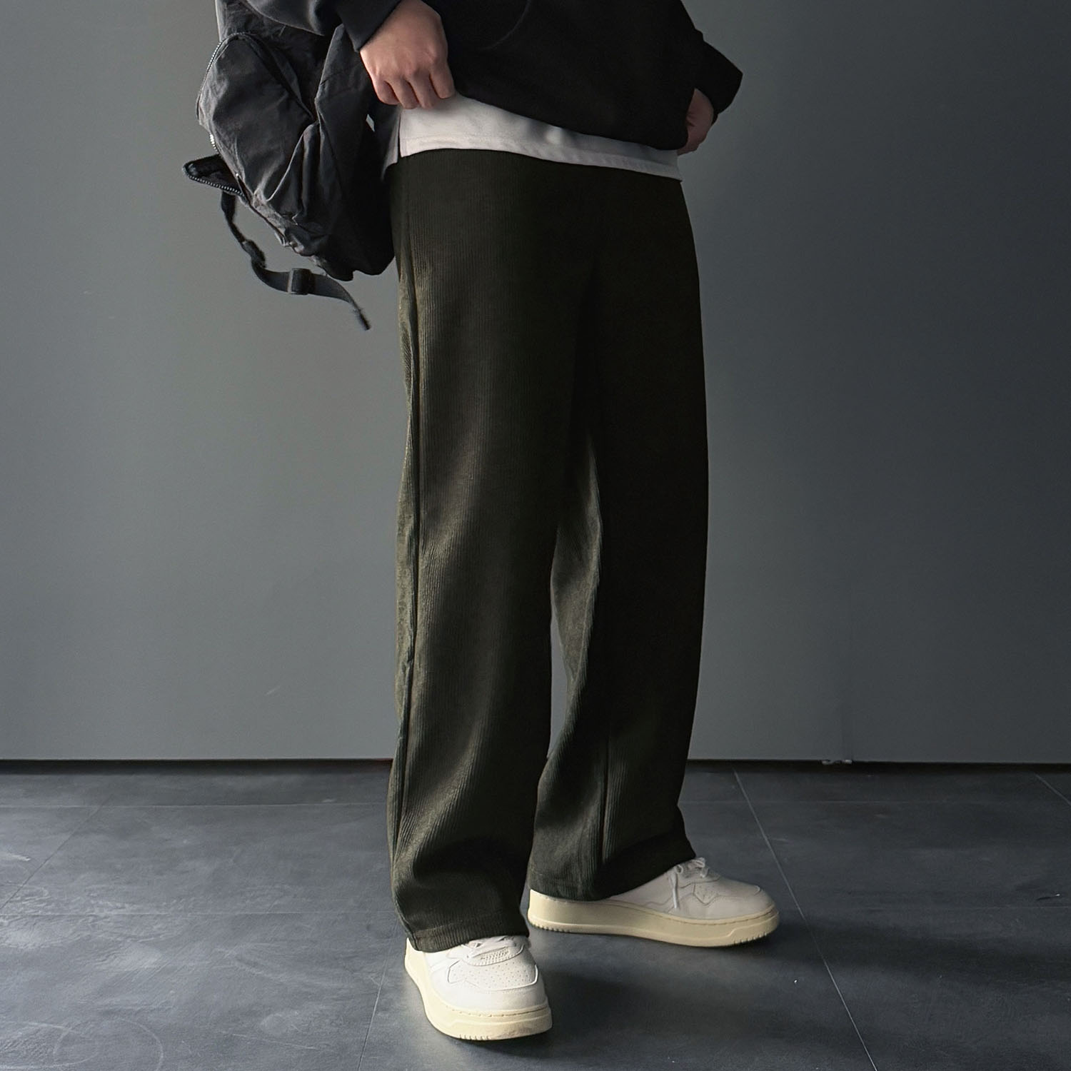 1+1 남성골덴바지 남성코듀로이팬츠 남자와이드 - 상세 이미지 2