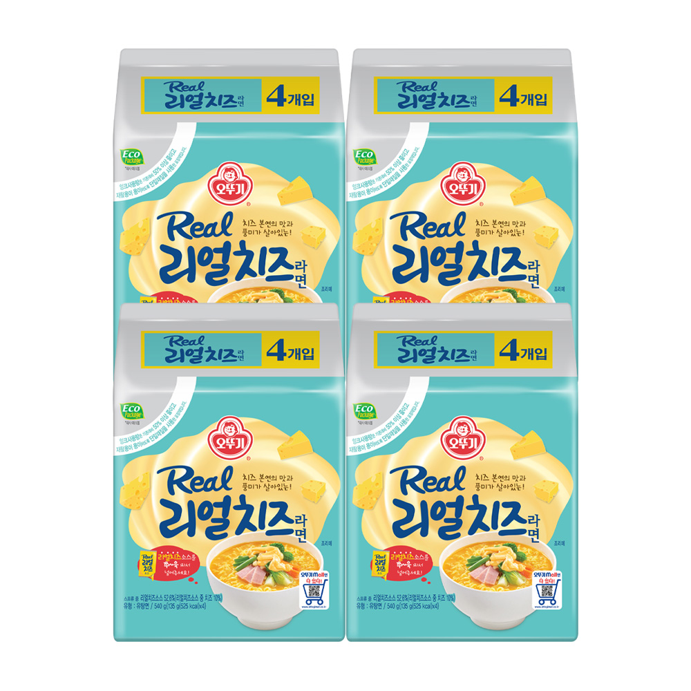 오뚜기 리얼치즈라면 135g, 16개