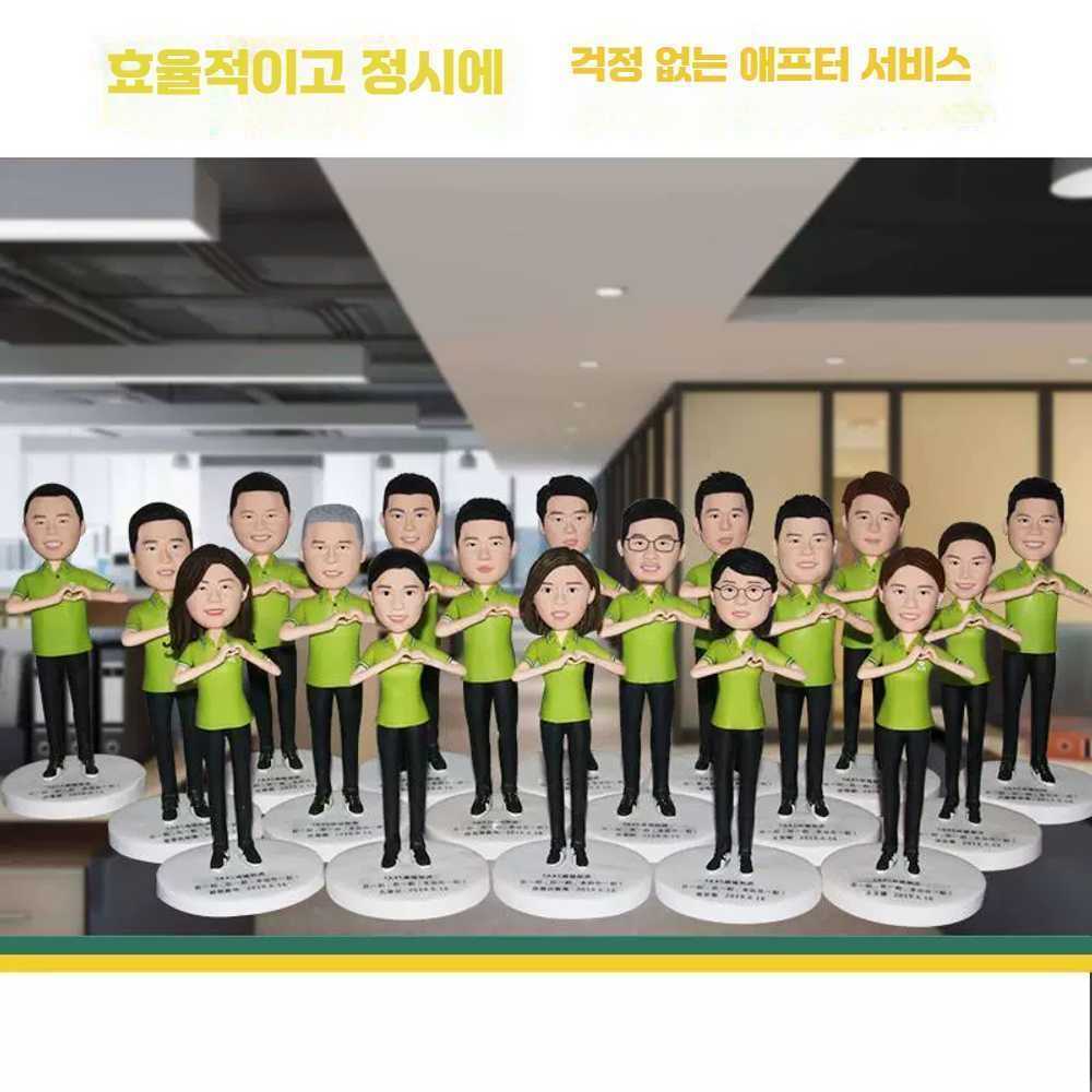 고스트캠프 피규어감사패 크리스탈 피규어 머리 열쇠고리 - 상세 이미지 5