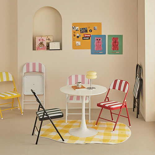 16피스 SZDY 1+1 빈티지 카페 의자 커피숍 업소용 감성 컬러 접이식 폴딩 체어