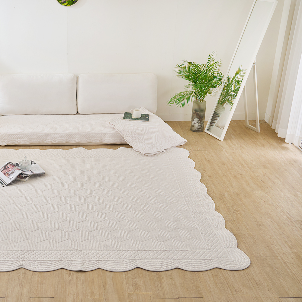 탄탄한 누빔 극세사 소파패드 목화솜 3인용 70x180