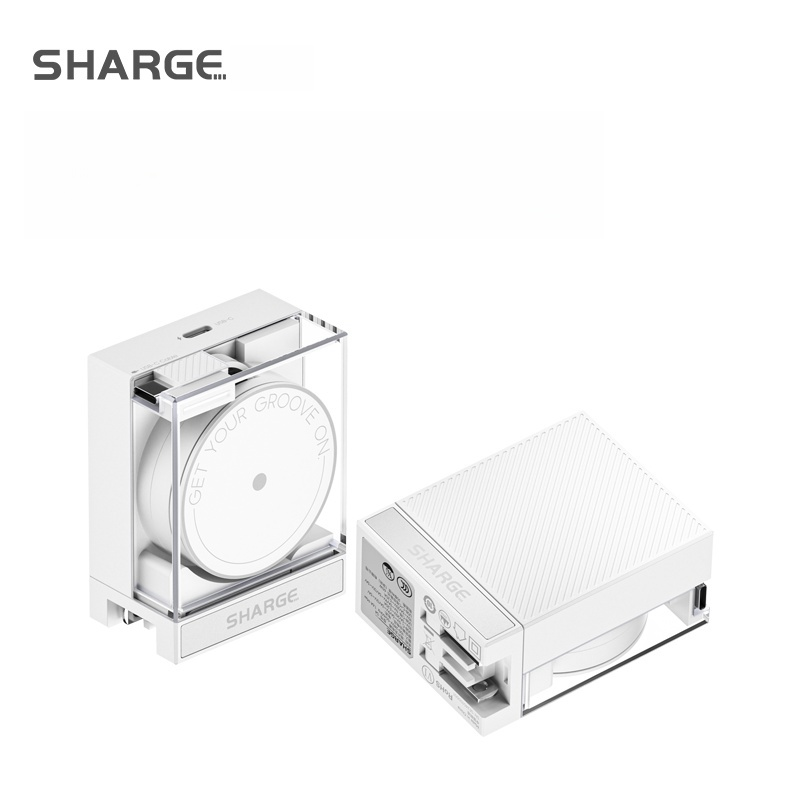 Sharge 65W 레코드 S4 멀티 충전기 멀티포트 데스크테리어 화이트 - 상세 이미지 4
