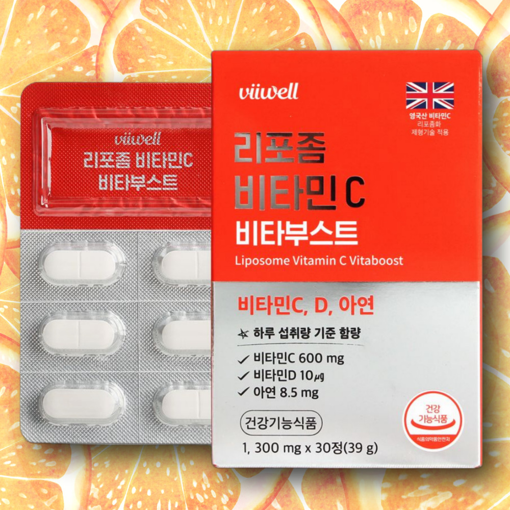 리포좀비타민C 씨 고용량 리포조말 리포즘비타민C 리포솜 1300mg 30정, 1개 제품 이미지