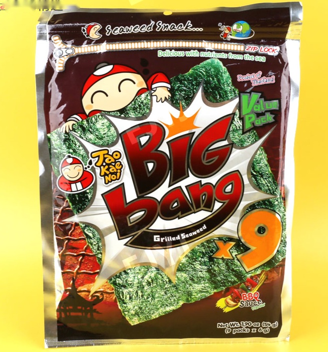 태국김과자 빅백 빅뱅 big bang 타오케노이 김스낵 안주 여러가지맛 선택 50g - 상세 이미지 4