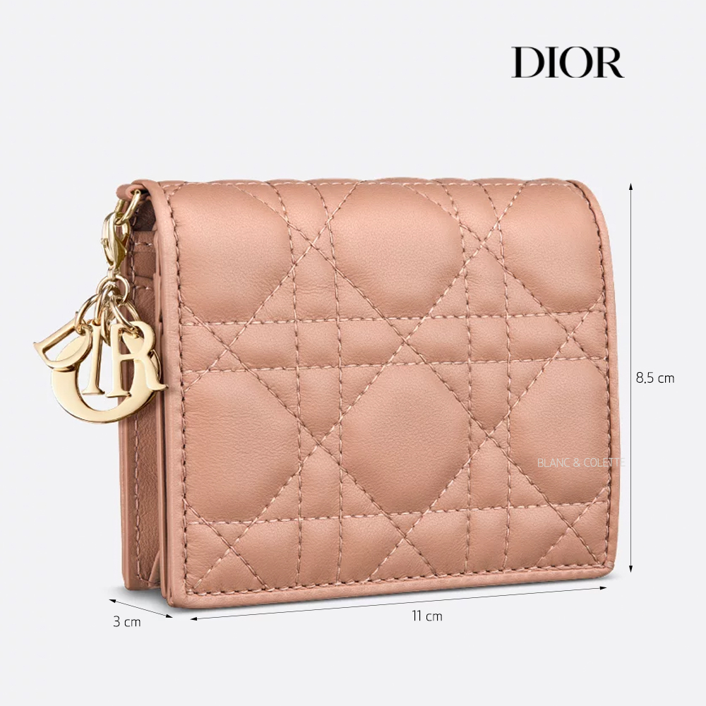[블랑앤꼴레뜨] 디올 로즈 양가죽 Gardenia 미니 반지갑 (DIOR AS보증) : 블랑앤꼴레뜨 메종 드 로라