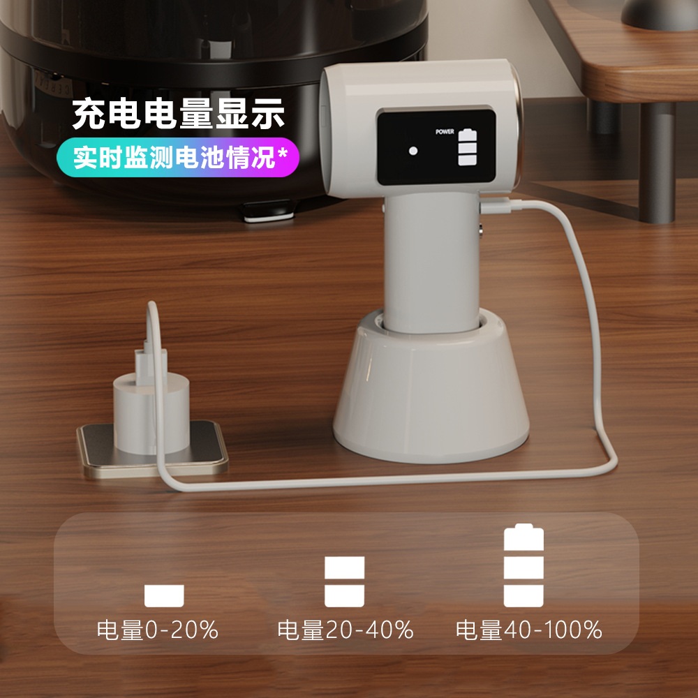 무선 핸디 청소기 미니 원룸 소형 가벼운 가정용 화이트 1800x2mAh+일반 모터 - 상세 이미지 4