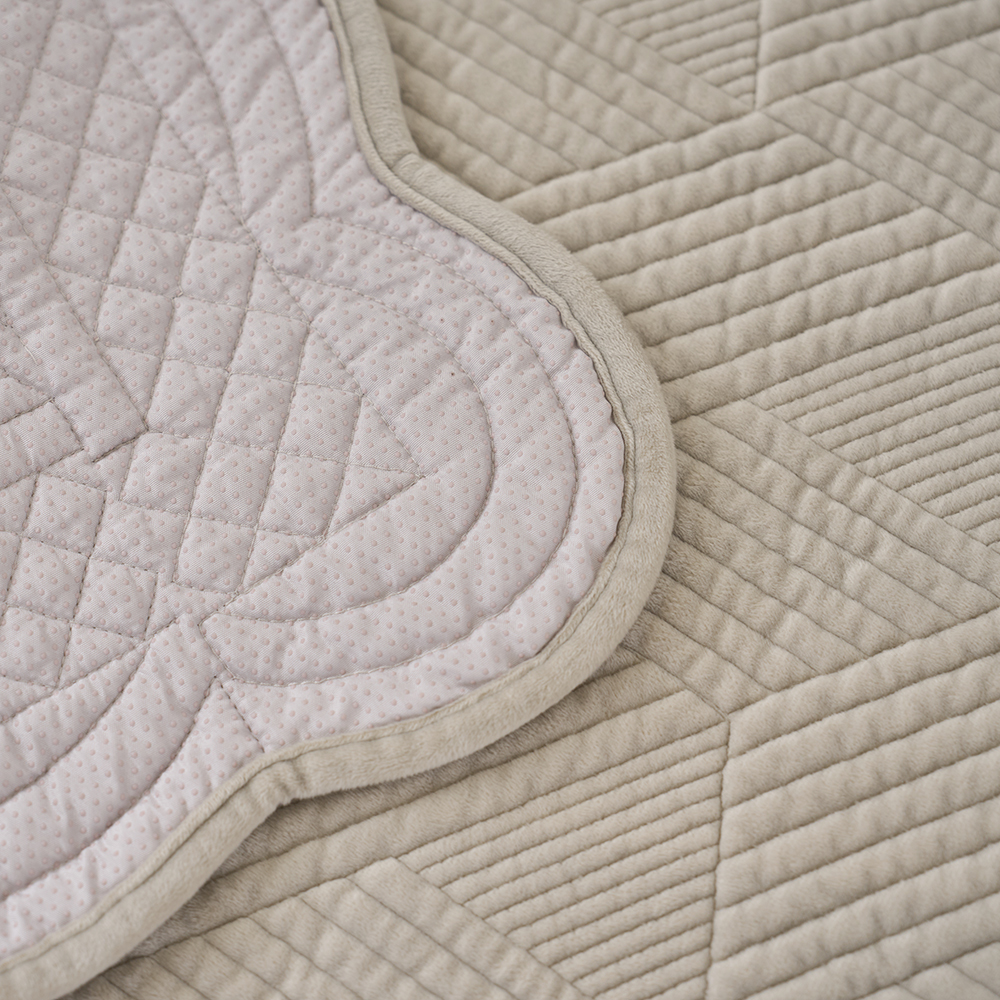 탄탄한 누빔 극세사 소파패드 목화솜 3인용 70x180