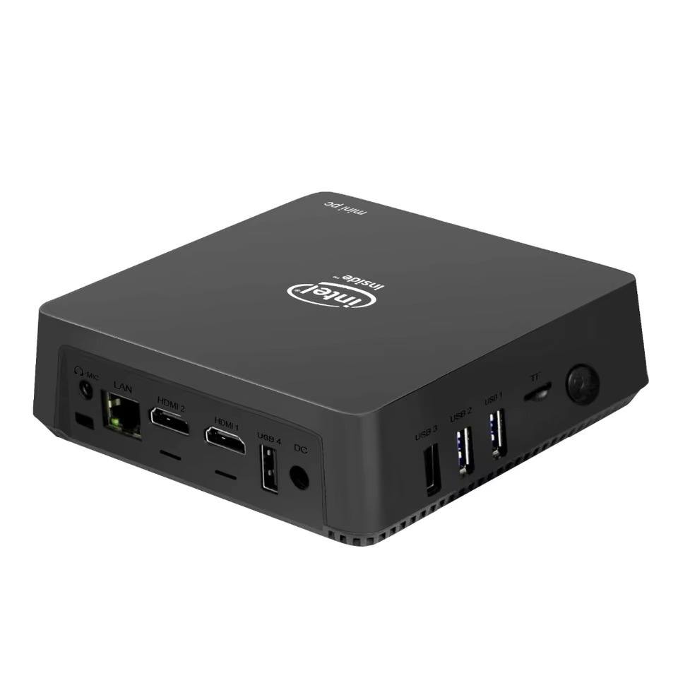 인텔 셀러론 J3455 쿼드 코어 장착 미니 PC AK5 최대 2.3GHz 4G RAM 64G ROM 듀얼 HDMI LAN 컴퓨터 TV 박스 윈도우 10 : 돈나무18