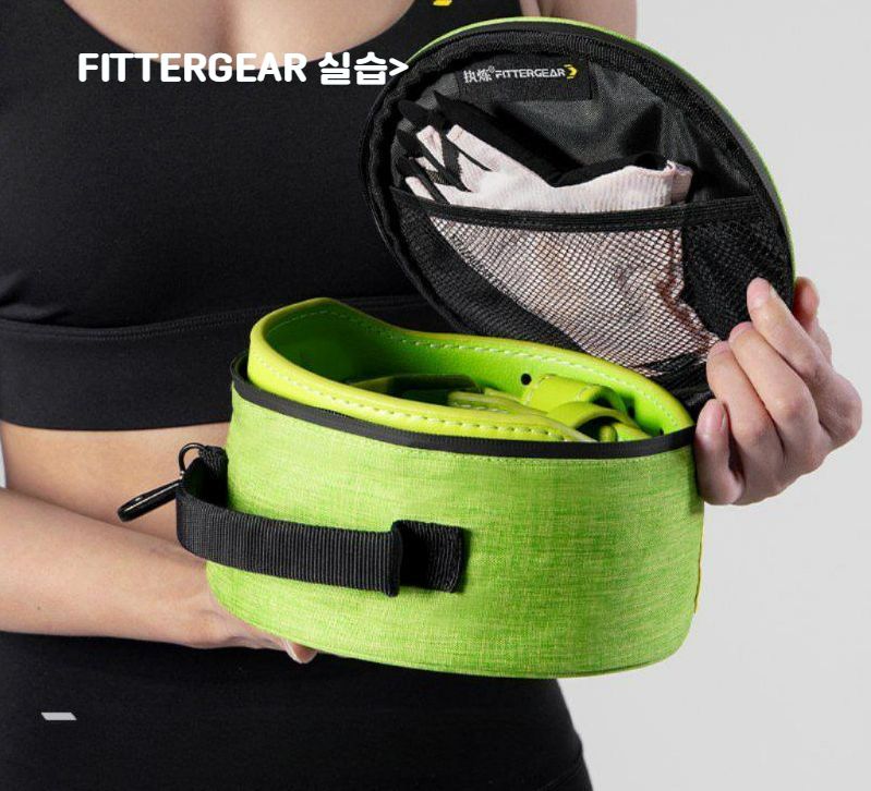 FITERGEAR 운동 피트니스 벨트 보관 가방 여성용 소형 휴대용 스포츠 보호 장비 방수 그린 프리사이즈(20.5cmx10.5cm) - 상세 이미지 2