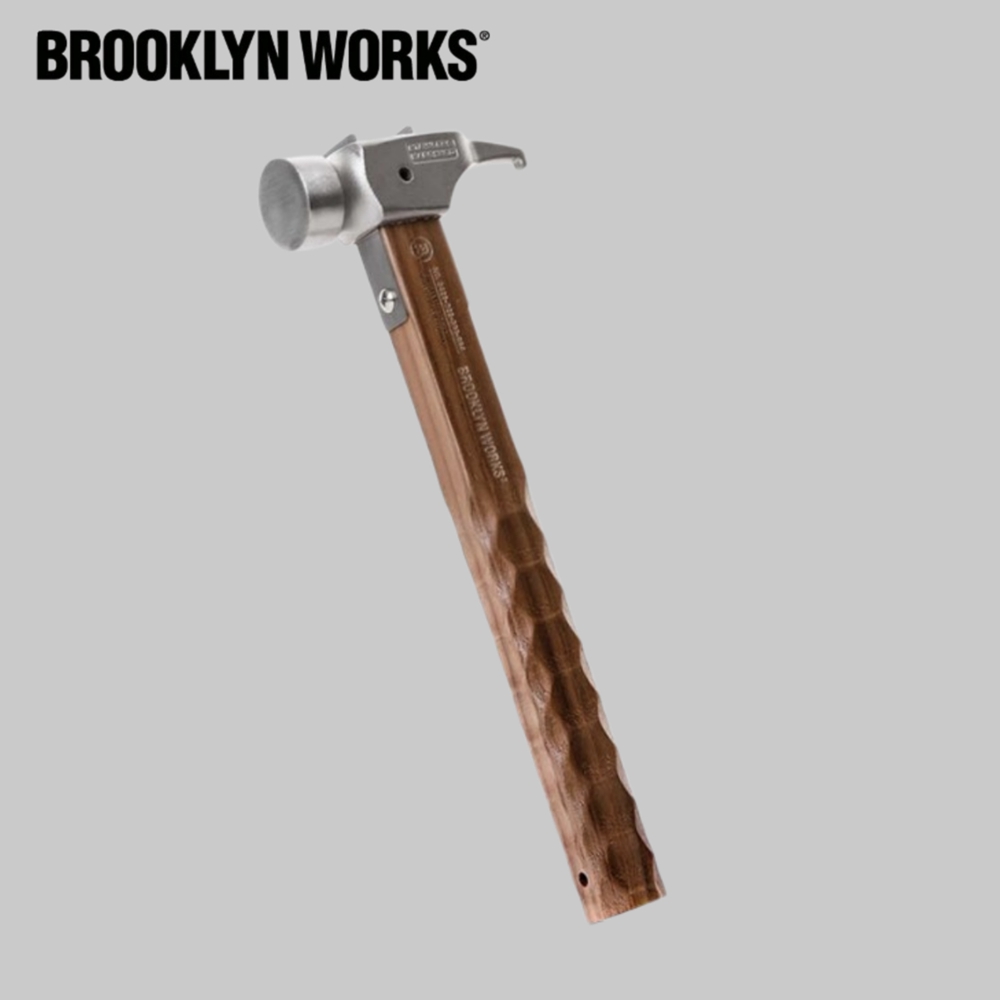 브루클린웍스 월넛 해머 캠핑망치 텐트 타프 단조 팩 페그 스테인레스팩 호환