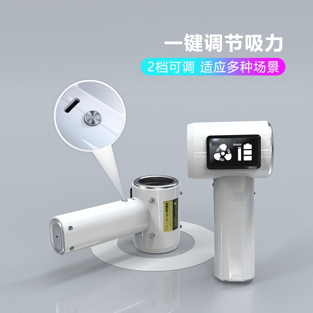 무선 핸디 청소기 미니 원룸 소형 가벼운 가정용 화이트 1800x2mAh+일반 모터 - 상세 이미지 3