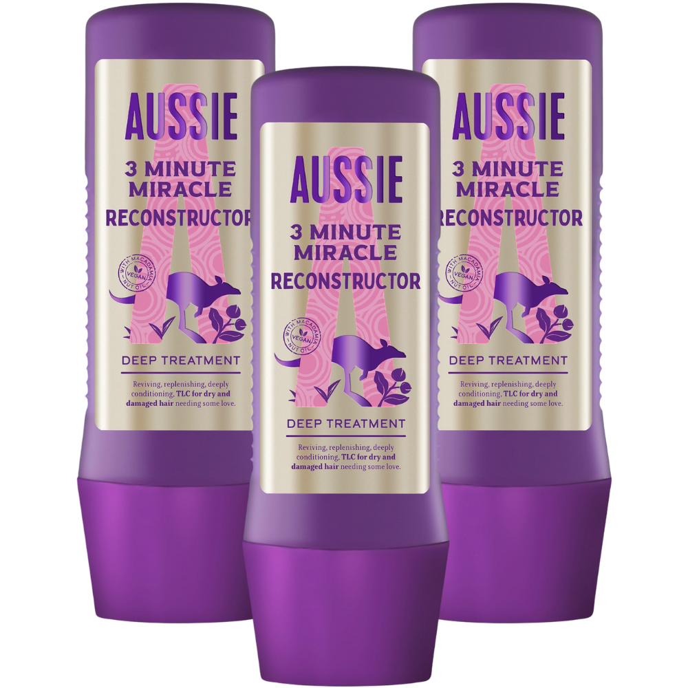 오지 Aussie SOS 3분 미라클 리컨스트럭처 딥 트리트먼트 225ml x 3 : 소호코리아