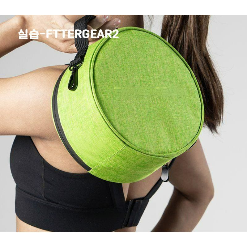 FITERGEAR 운동 피트니스 벨트 보관 가방 여성용 소형 휴대용 스포츠 보호 장비 방수 그린 프리사이즈(20.5cmx10.5cm) - 상품 이미지