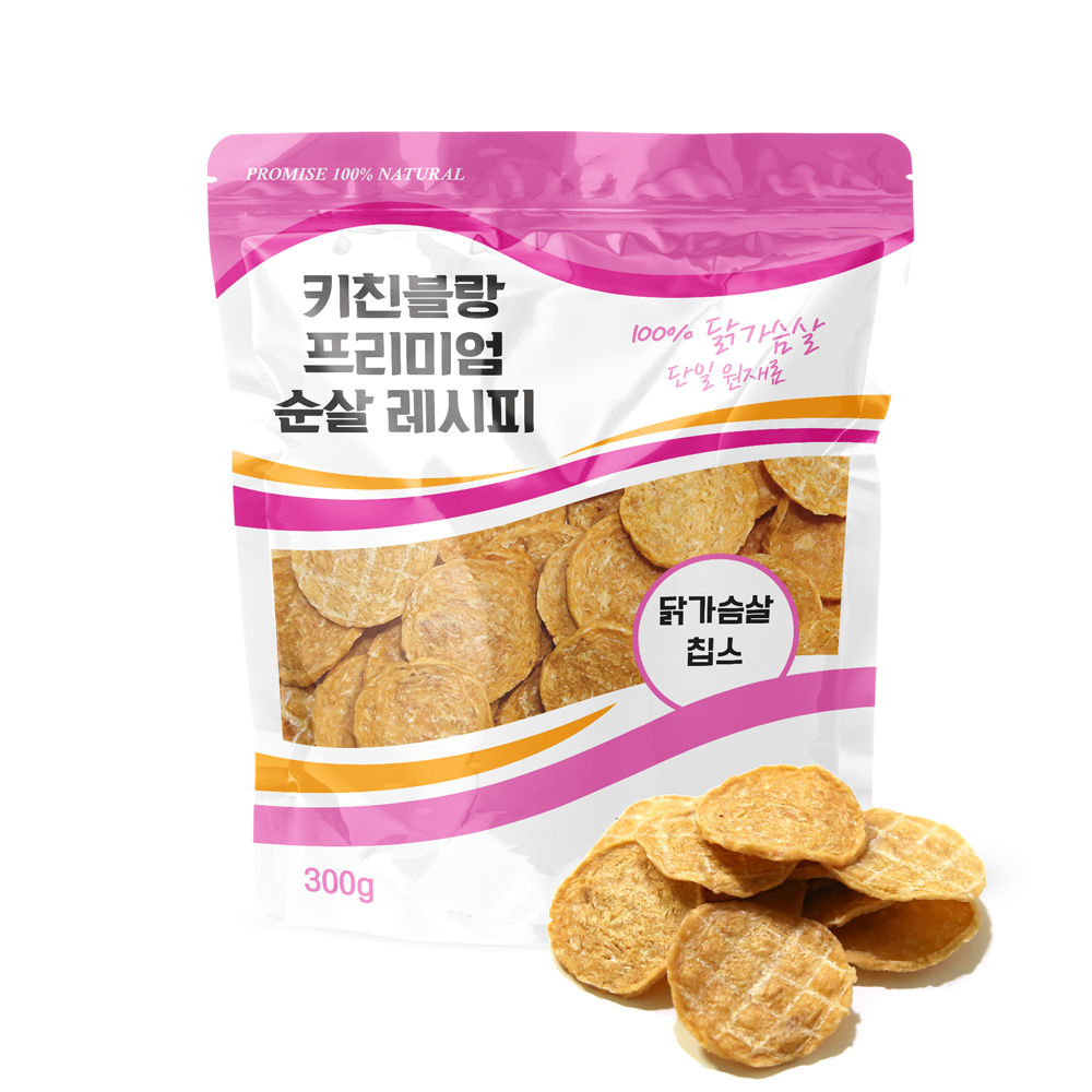 키친블랑 순살레시피 300g 닭가슴살 트위스트 사사미 강아지간식 - 상세 이미지 4