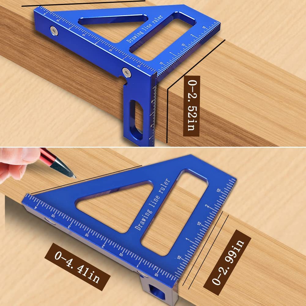 3D 다중 각도 측정 눈금자 45° 90° - 상세 이미지 4