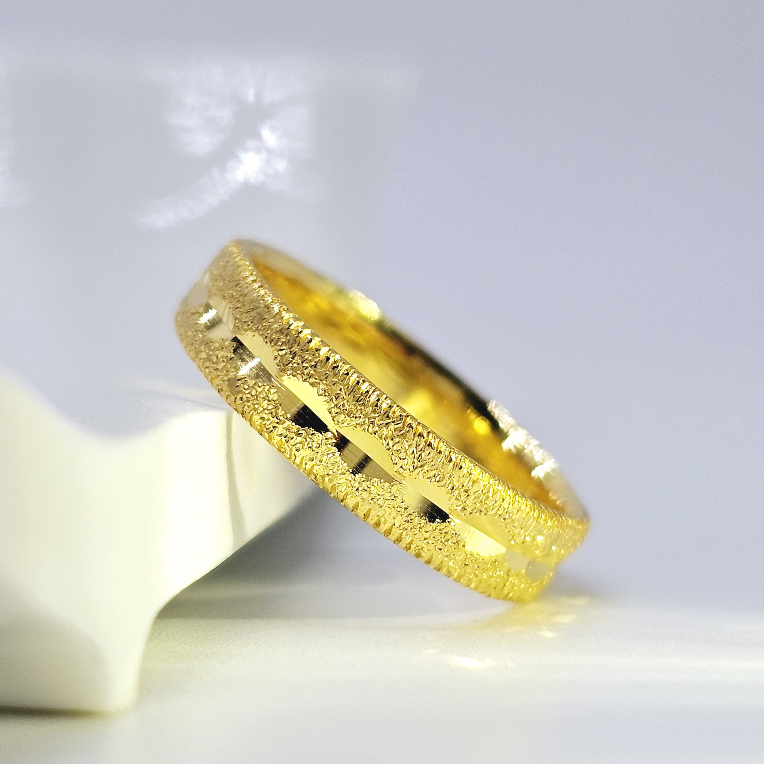 24k 컷팅 금가락지 여자 순금반지 디자인