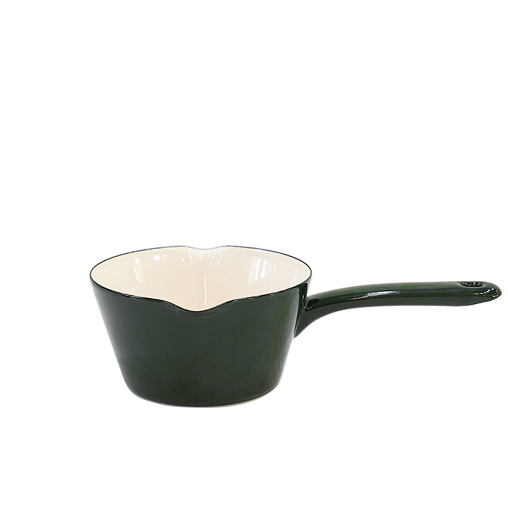 에지리 노르딕안단테 인덕션 법랑냄비 밀크팬 14cm, 딥그린 - 상품 이미지